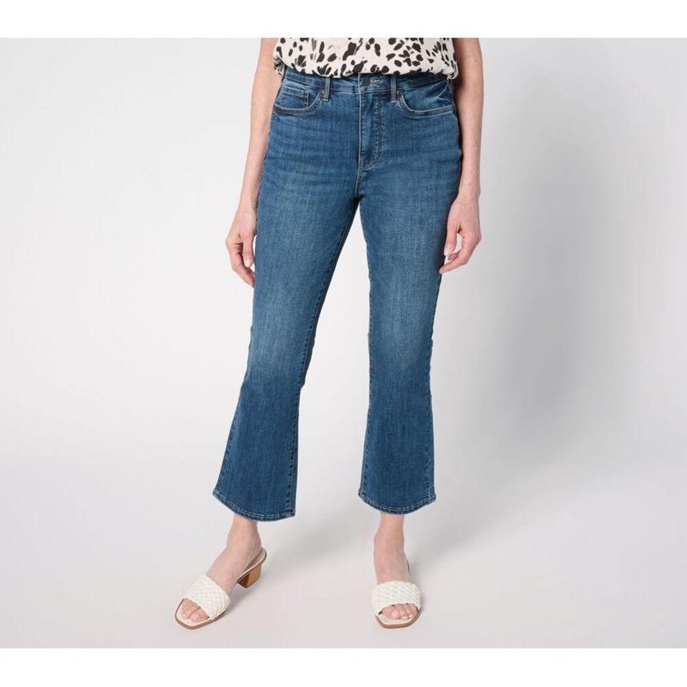 NYDJ Women's Pants Sz 0 High Rise Billie Ankle Jeans w Cool Embrace Blue